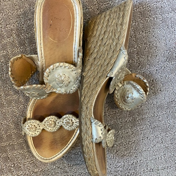 Women’s Platinum Jack Rogers Wedges - Picture 9 of 9